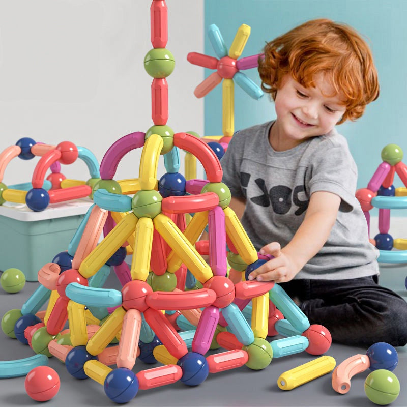 Blocos Magnéticos ForKids | Construções 3D Criativas Para Crianças