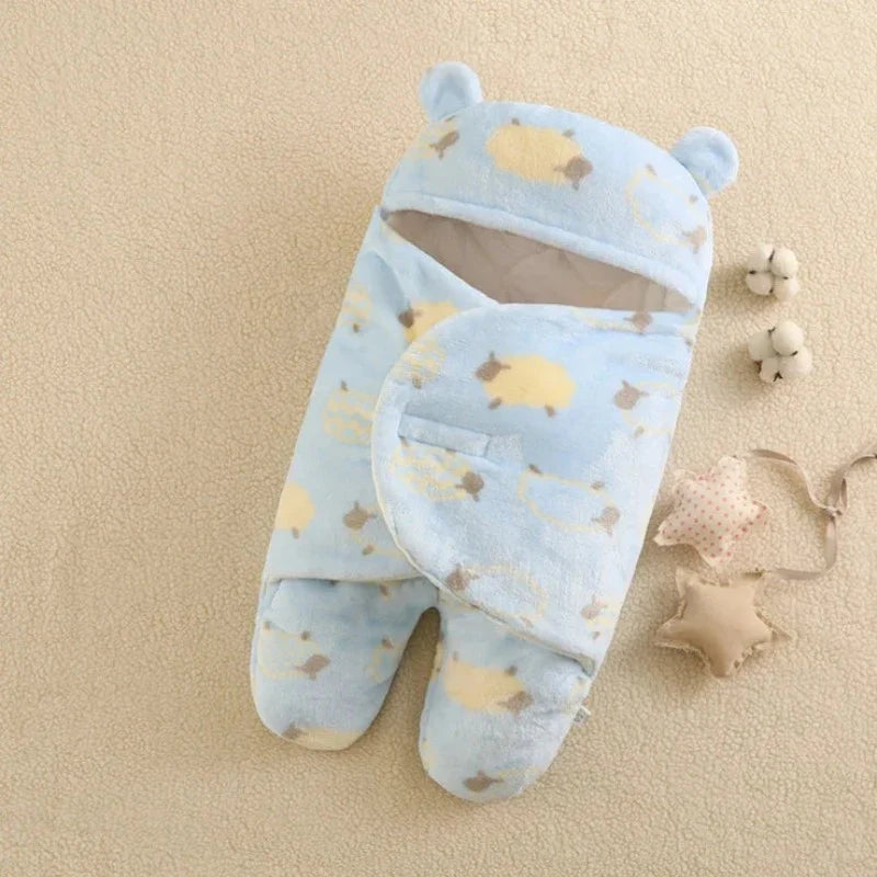 Saco de Dormir do Bebê Ursinho Estampado e Acolchoado