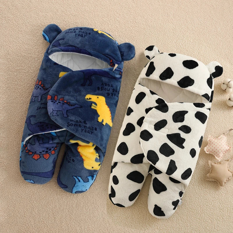 Saco de Dormir do Bebê Ursinho Estampado e Acolchoado