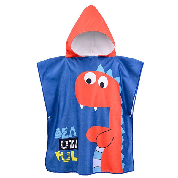 Poncho Infantil Atoalhado Praia com Capuz Menino