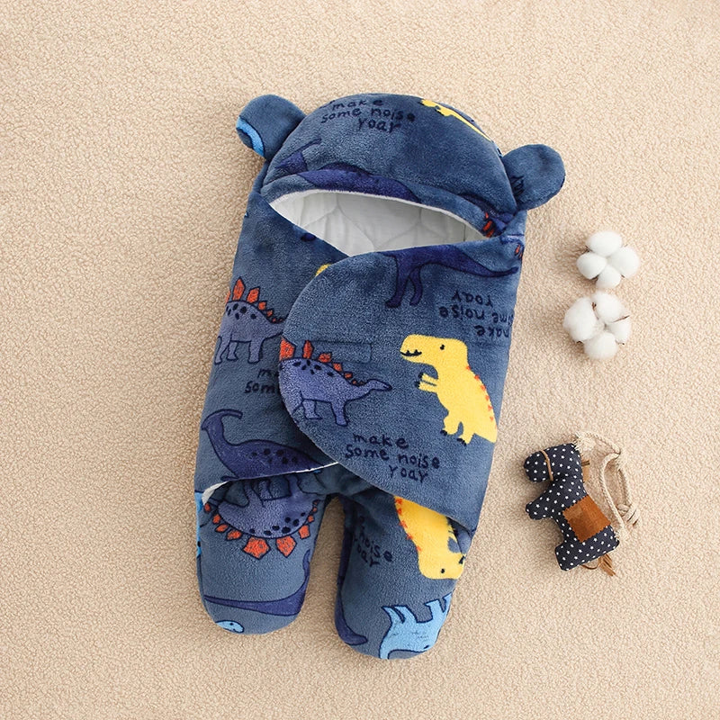 Saco de Dormir do Bebê Ursinho Estampado e Acolchoado