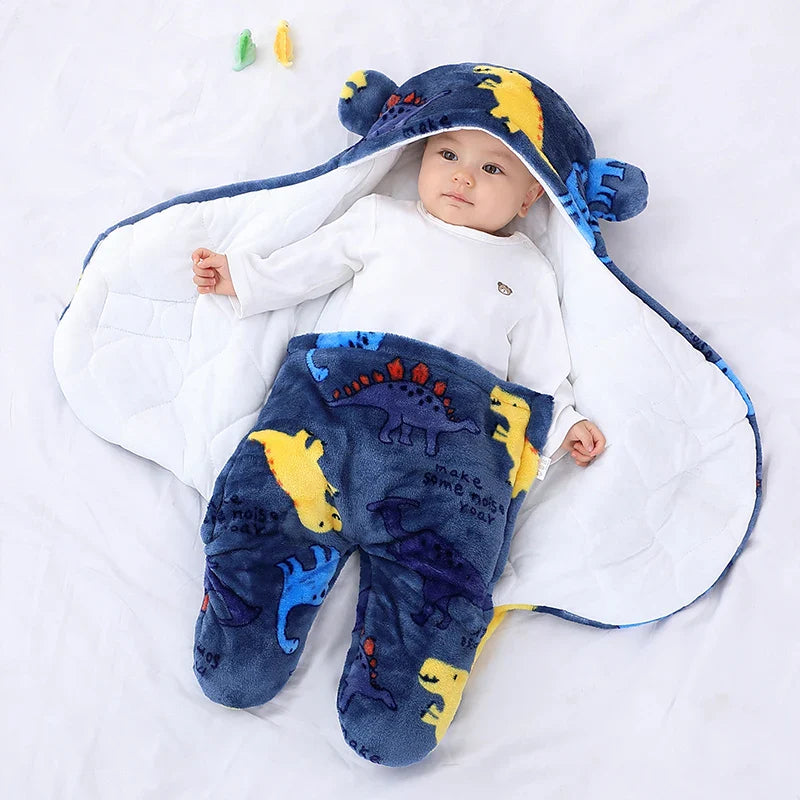 Saco de Dormir do Bebê Ursinho Estampado e Acolchoado