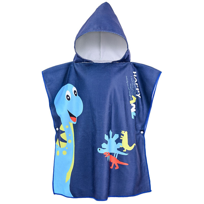 Poncho Infantil Atoalhado Praia com Capuz Menino